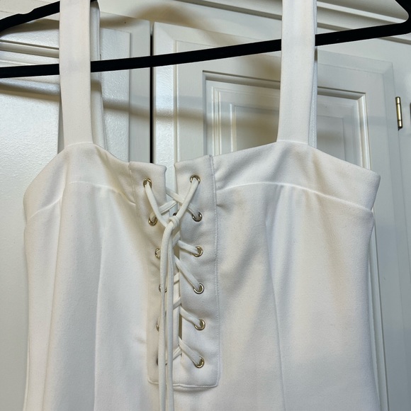 Misha Collection white lace up Lovisa Dress - Small - Picture 6 of 6